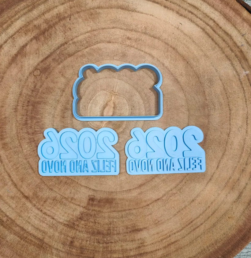 Cortador de galletas - Feliz Año Nuevo 2026-2