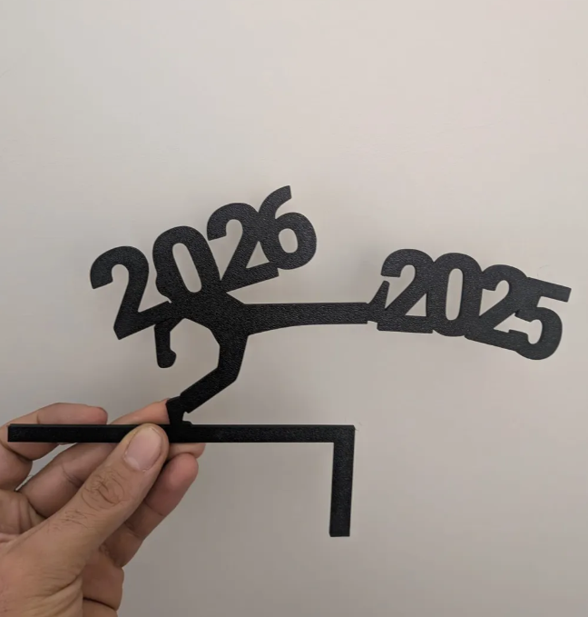 Adorno navidad - Esquinero de puerta Año 2026-2