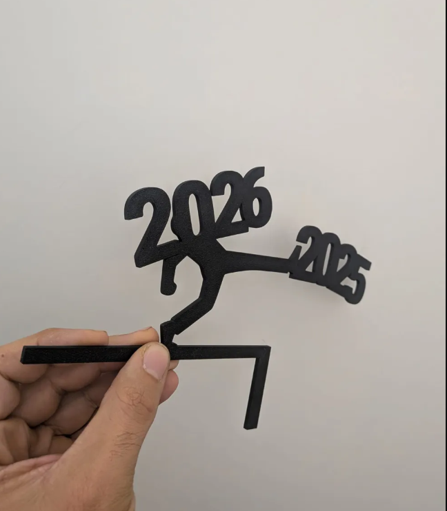 Adorno navidad - Esquinero de puerta Año 2026-3