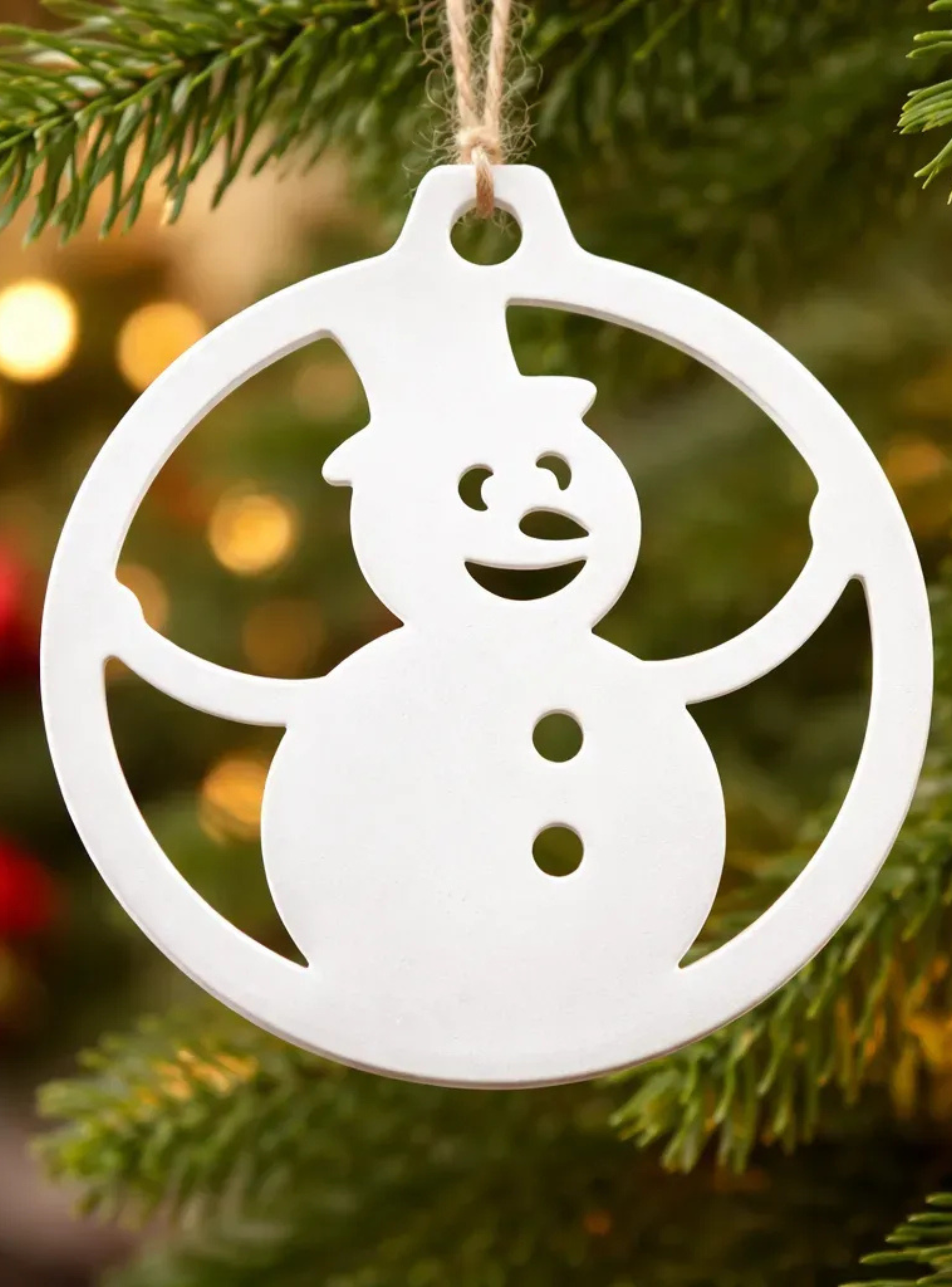 Adorno muñeco de nieve de decoración navideña-2
