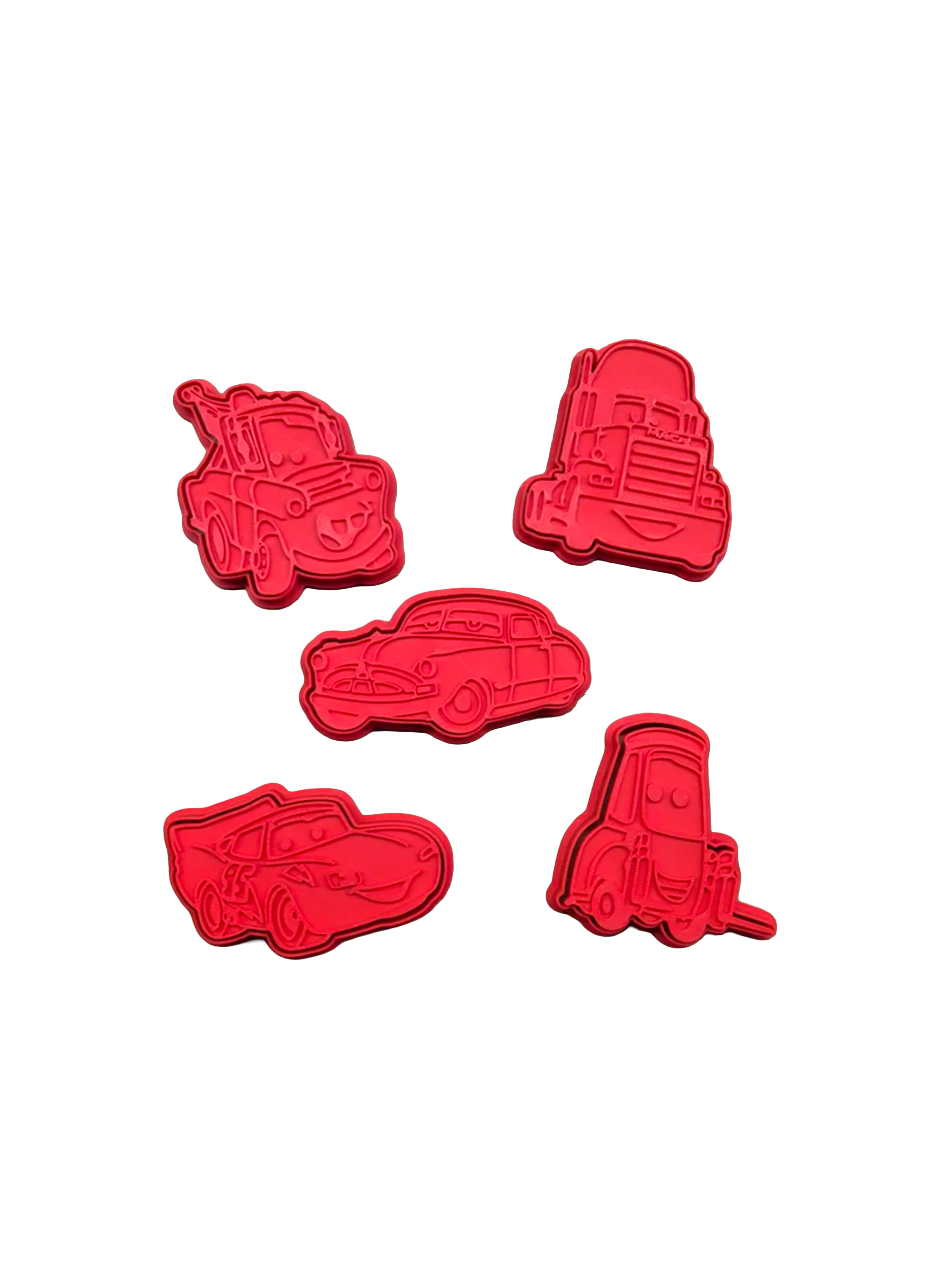 Cortadores de galletas - Cars (pack 5 un) -0