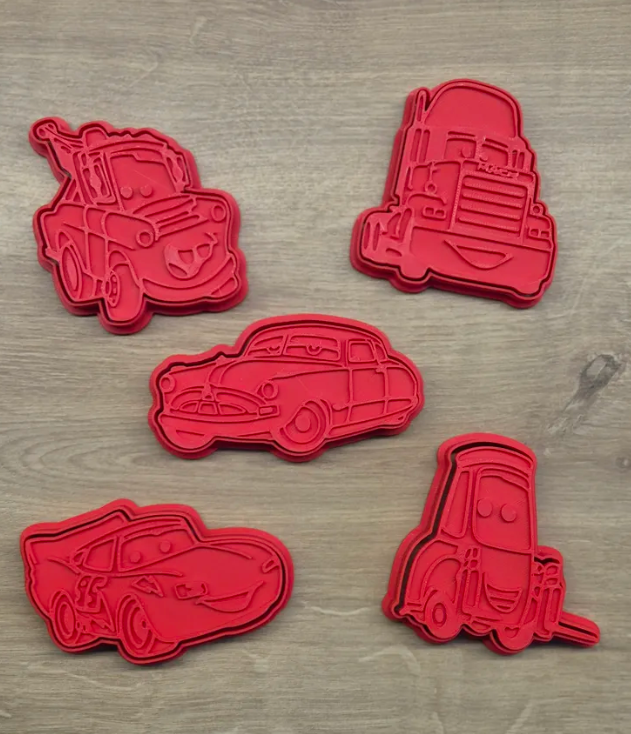 Cortadores de galletas - Cars (pack 5 un) -1