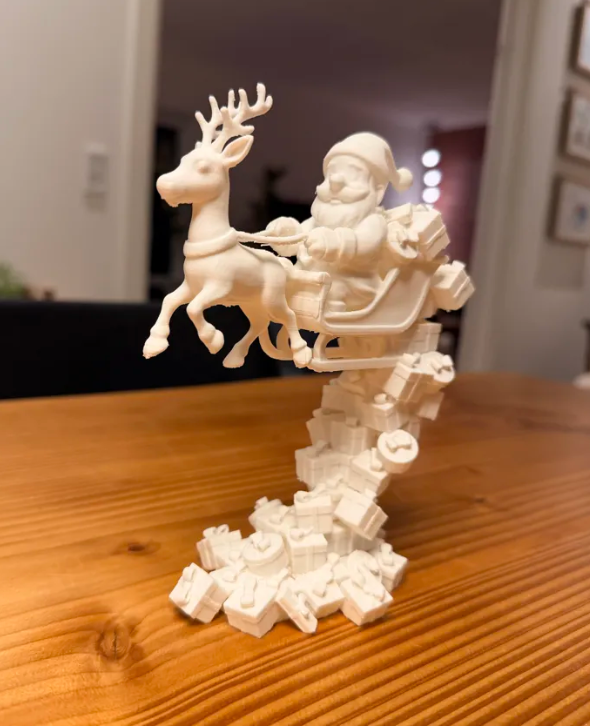 Adornos navidad - Torre de regalos de Papa Noel-2