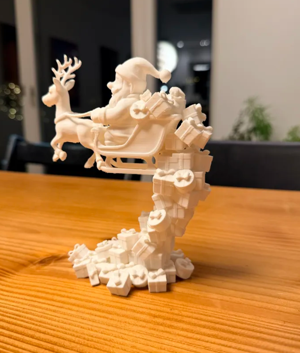 Adornos navidad - Torre de regalos de Papa Noel-3