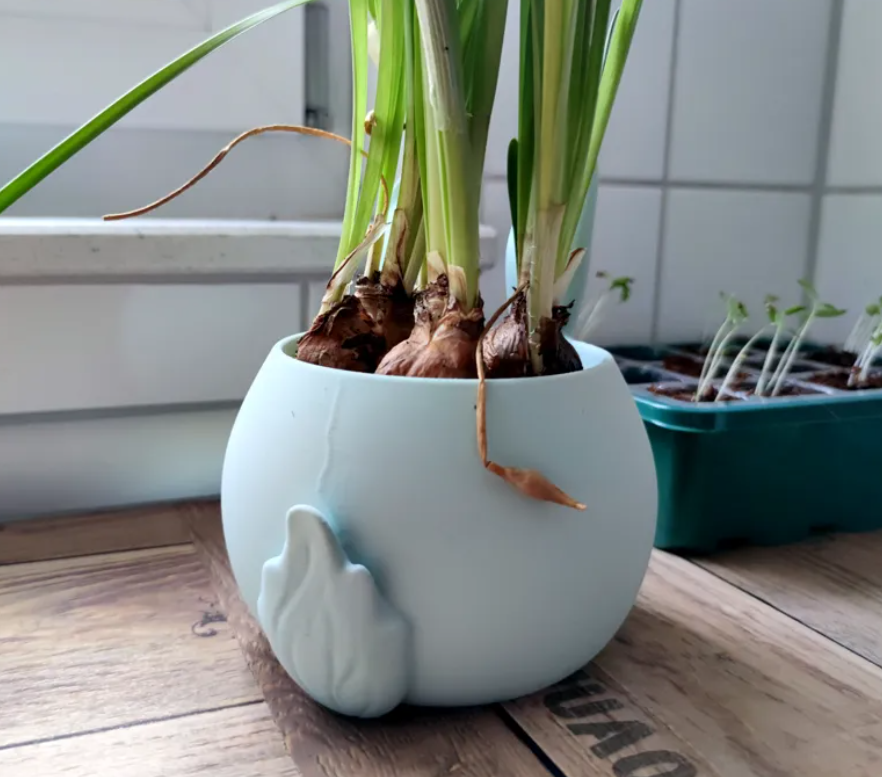 Macetero diseño conejito con cola-2