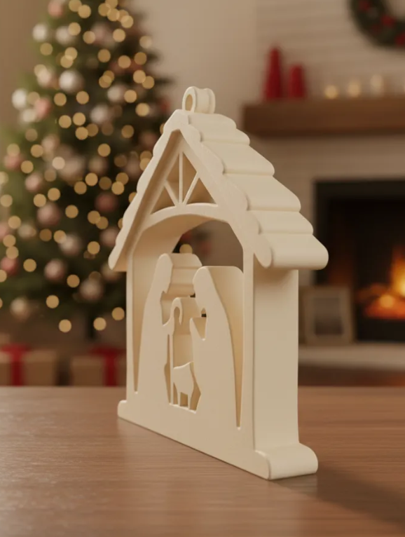 Adorno navidad - Pesebre noche de paz-2