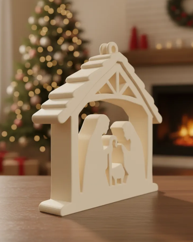 Adorno navidad - Pesebre noche de paz-3