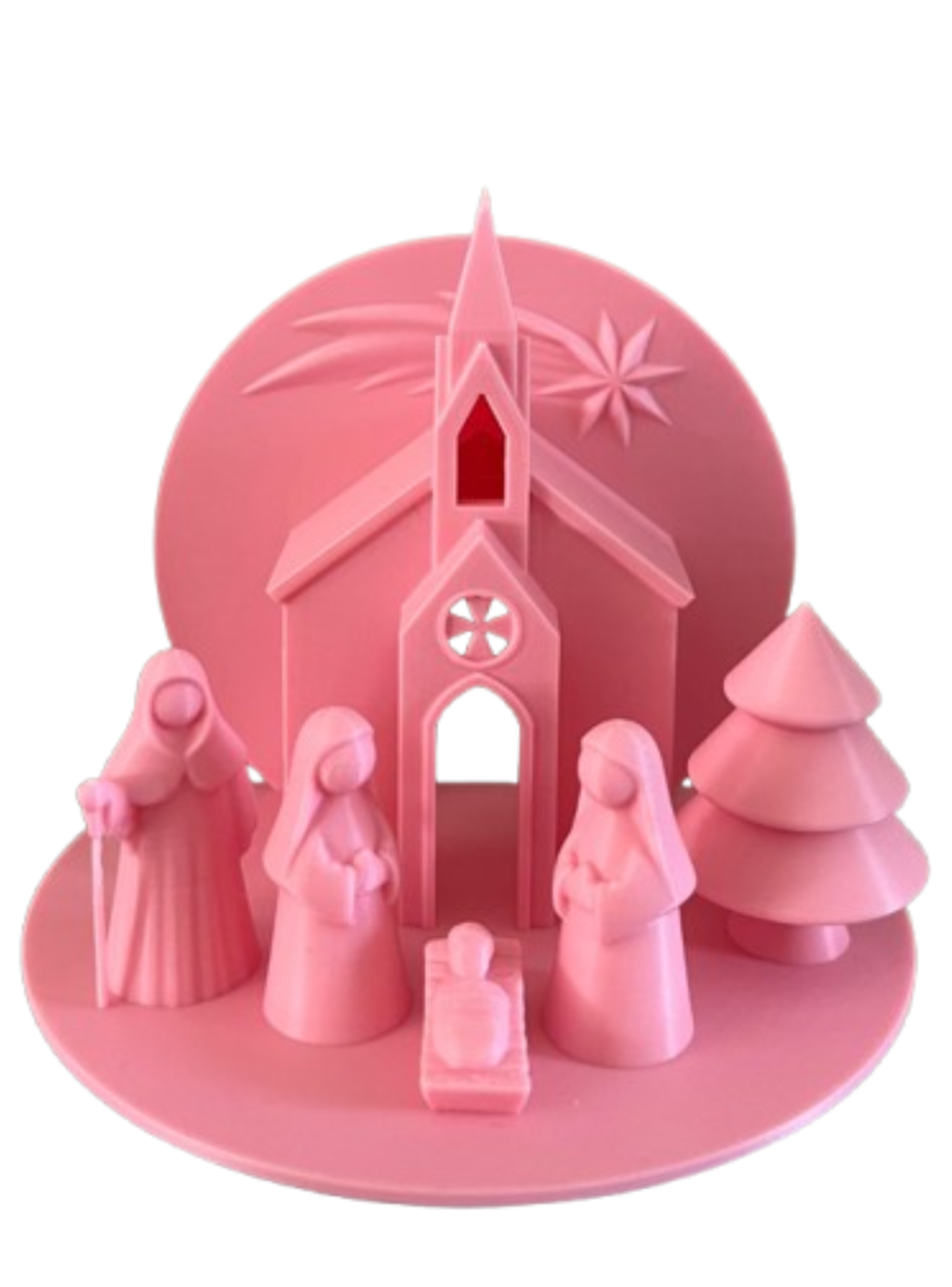 Pesebre Belén - Rosado-0