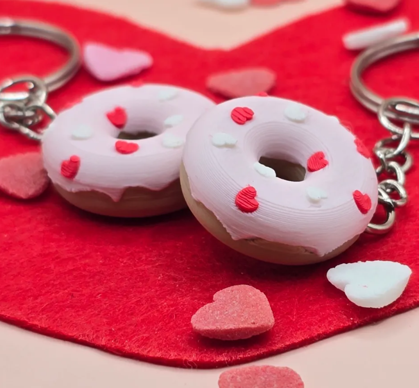 Llaveros rosquillas mini de cupido (pack 2 un)-3