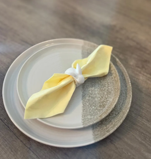 Anillo de servilleta de conejo de pascua-2