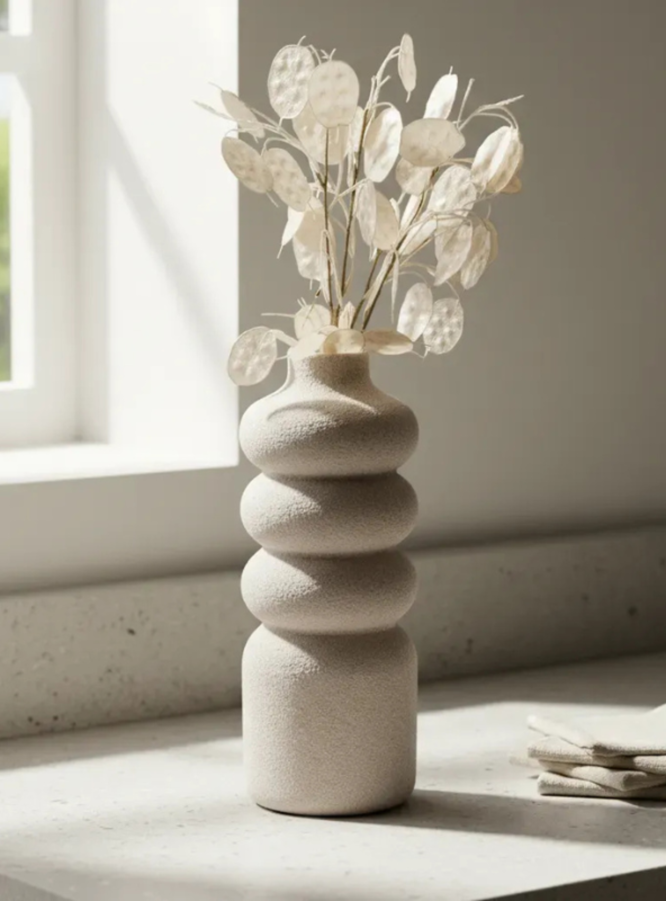 Decoración Elegante Prints Patro - Florero Ondulado Minimalista -1