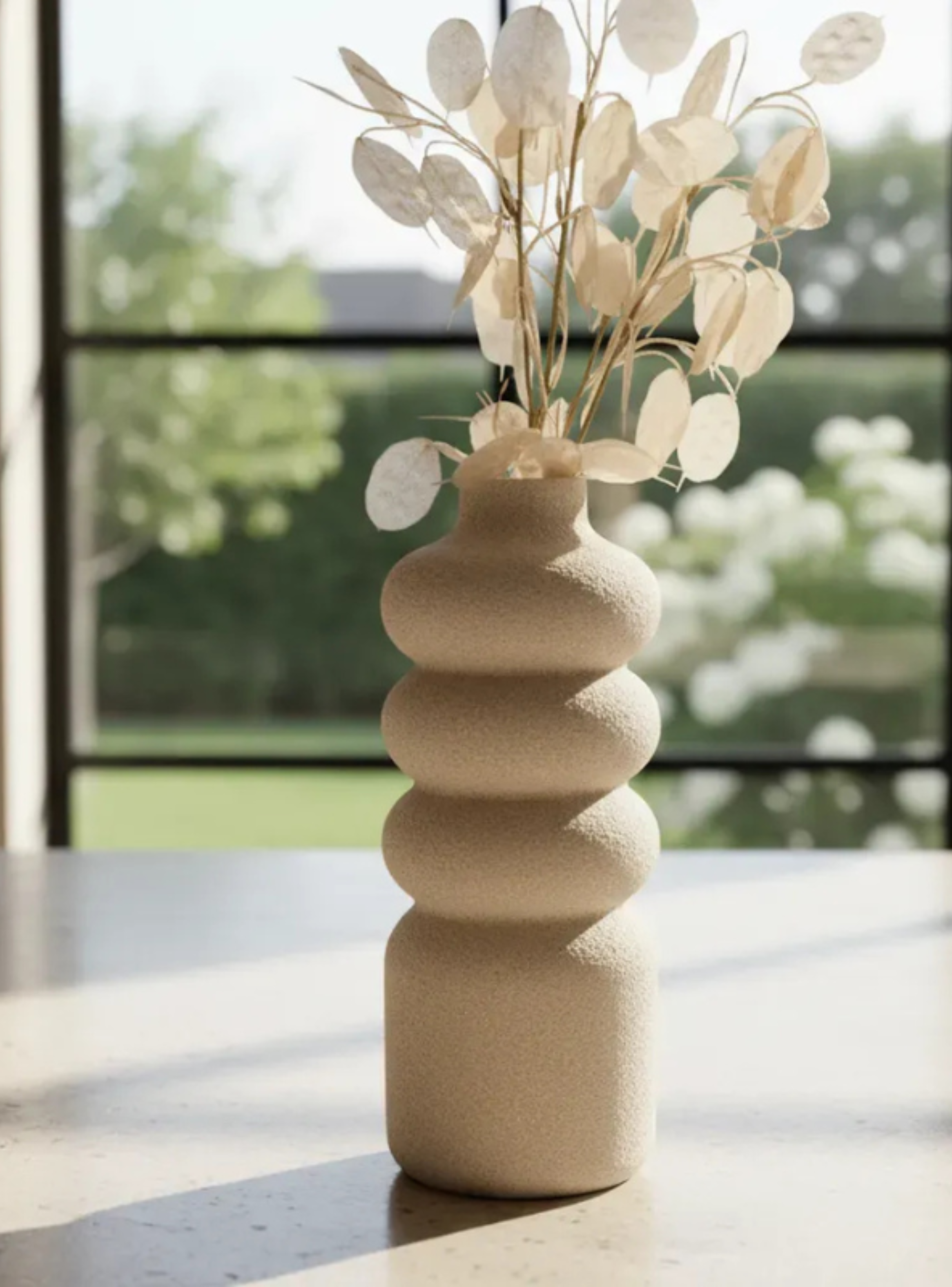 Decoración Elegante Prints Patro - Florero Ondulado Minimalista -2