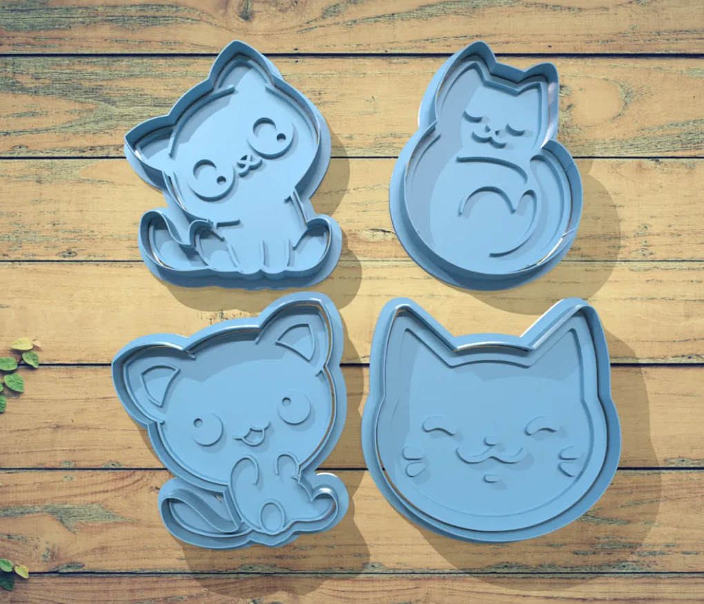 Cortador de galleta - Gatos (pack 4 un)-5