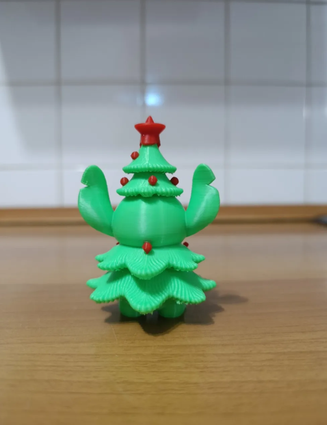 Adorno - Stitch Navideño-3