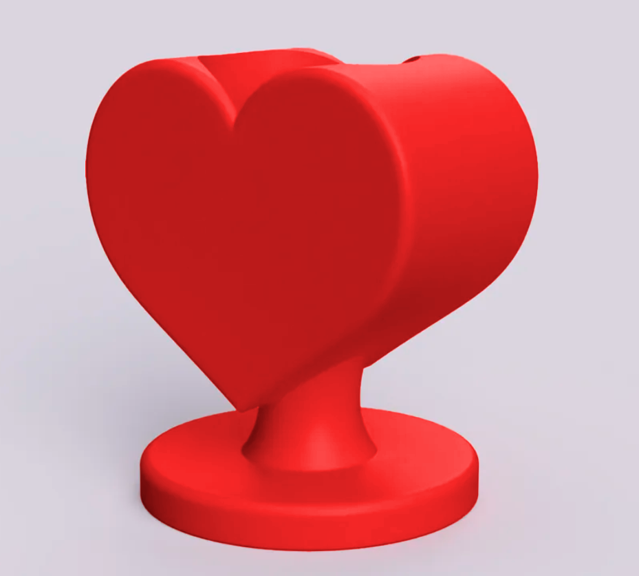 Macetero en forma de corazón-2