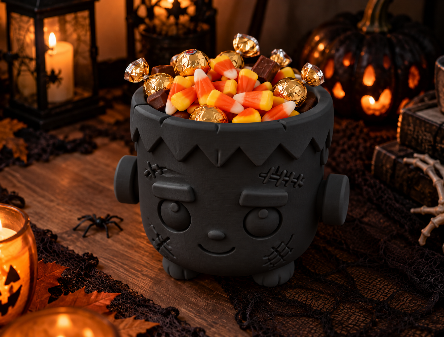 Bowl Decorativo- Frankie Dulcero Halloween 18 cm Negro-4