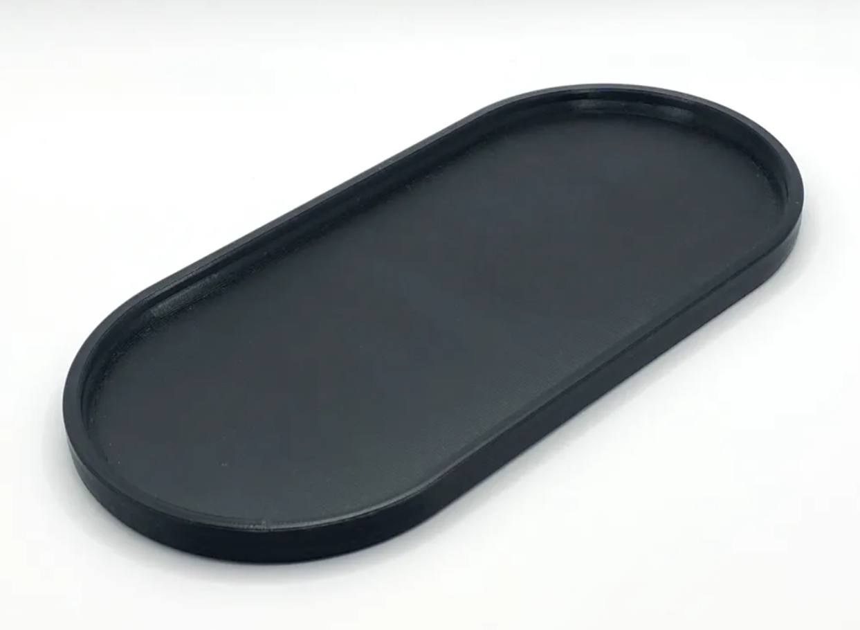 Bandeja oval minimalista color negra-0
