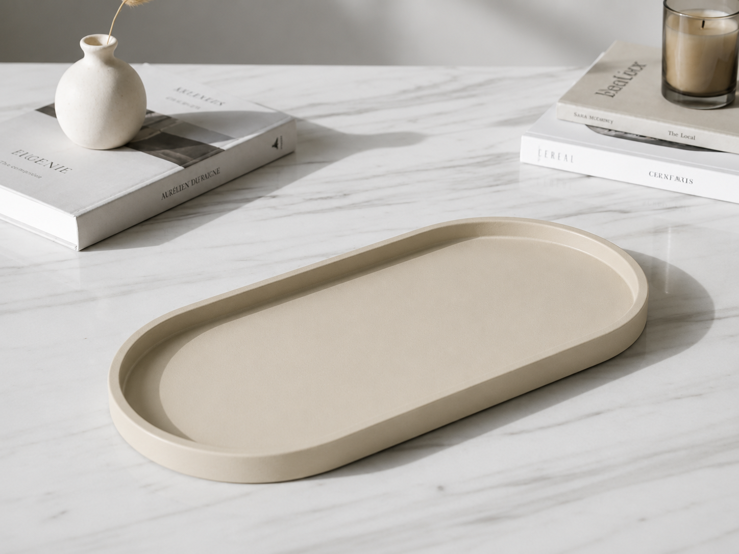 Bandeja Ovalada Decorativa Organizadora Minimalista-0
