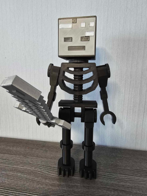 Esqueleto Wither Minecraft - Figura decorativa-2