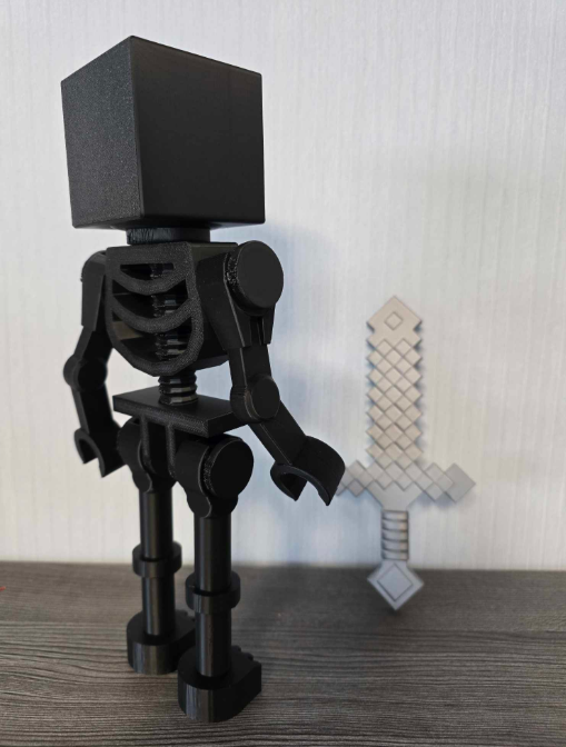 Esqueleto Wither Minecraft - Figura decorativa-4