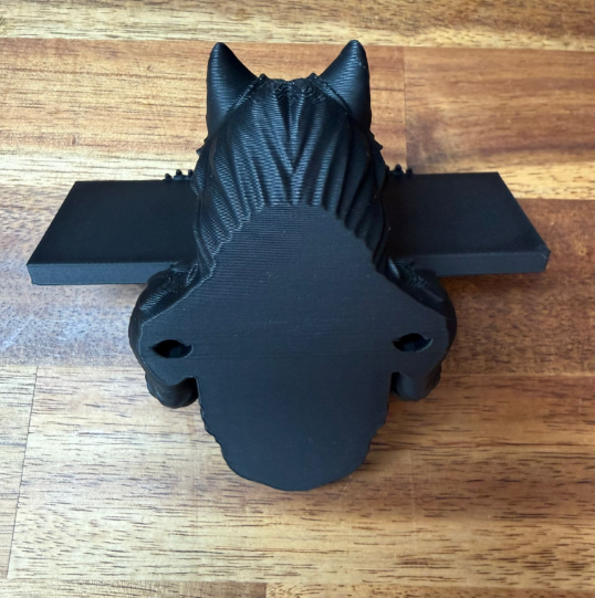 Figura decorativa de Lobo Negro-4