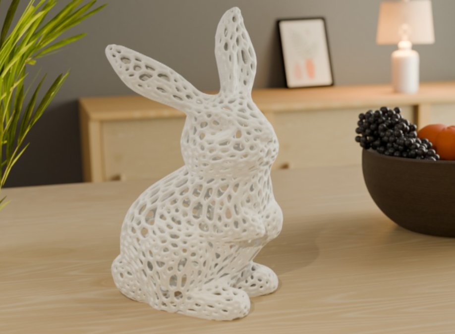 Escultura- Conejo de Pascua de decoración-1