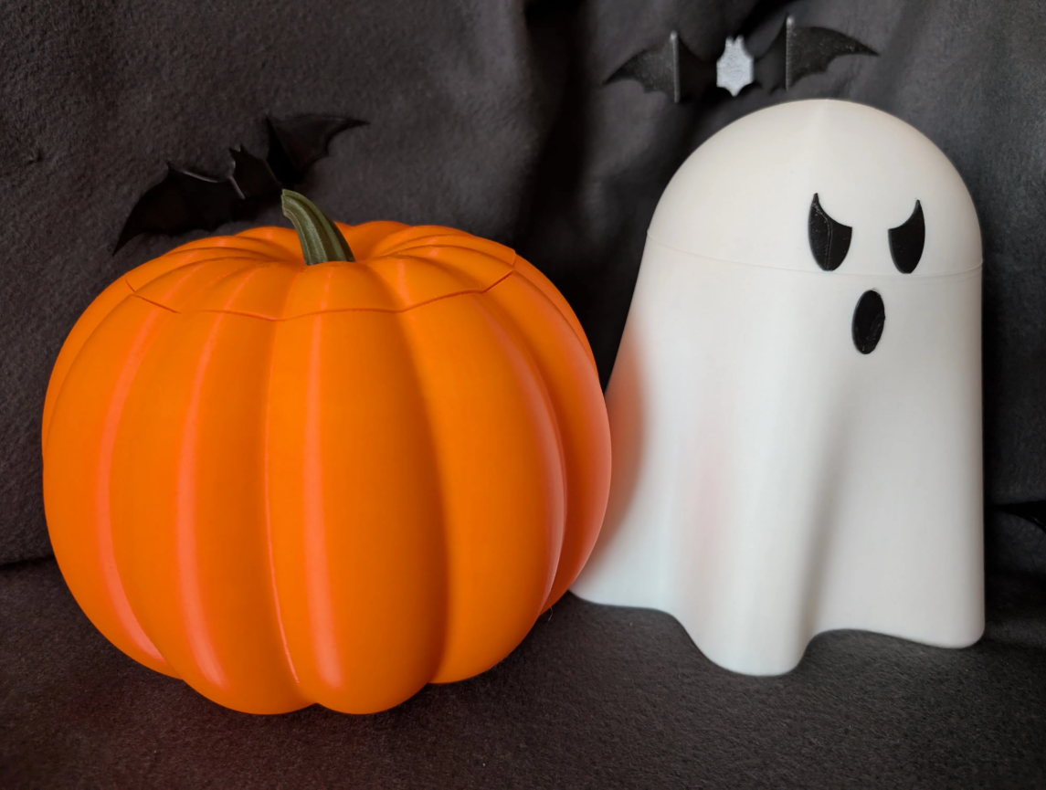 Decoración Cuenco para dulces Halloween - Calabaza con tapa-3