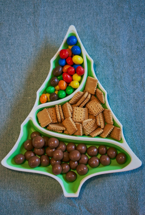 Adorno - Plato árbol de navidad para aperitivos-2