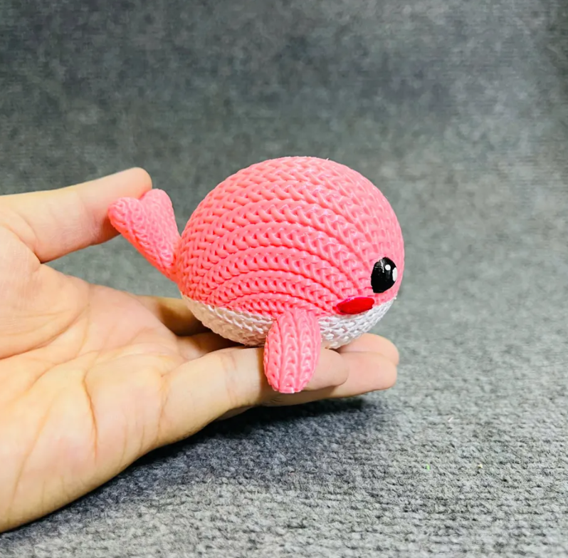  Figura ballena adorable estilo tejido-3