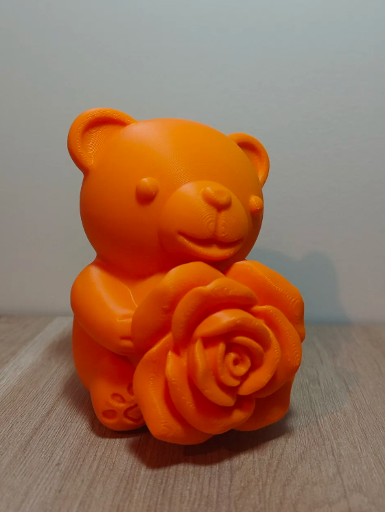 Figura decorativa - Oso de rosas-2