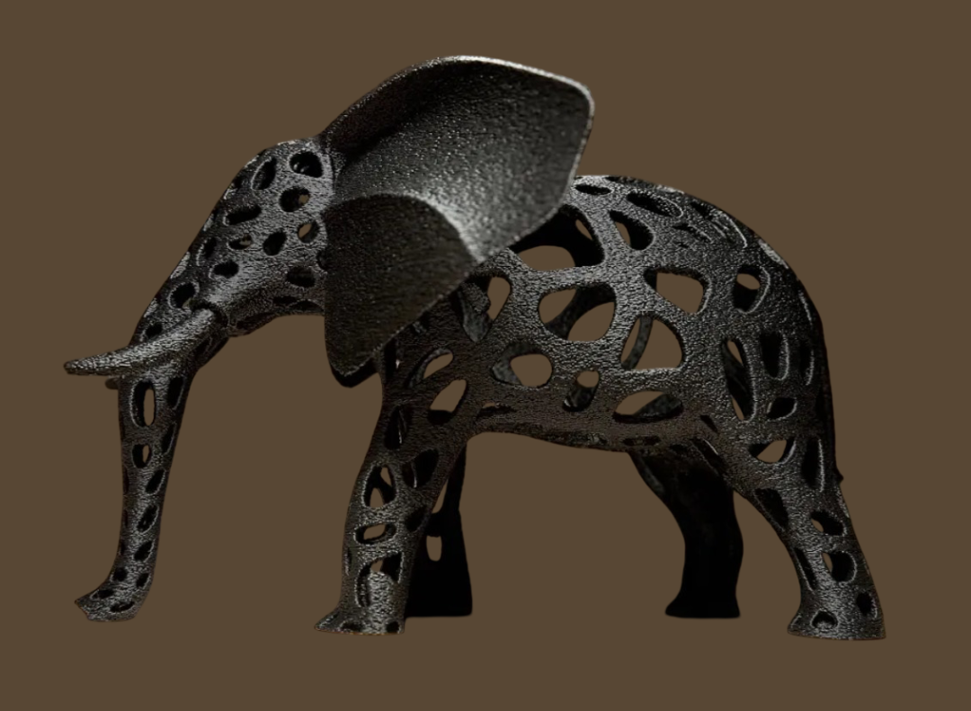 Decoración Voronoi - Elefante-1