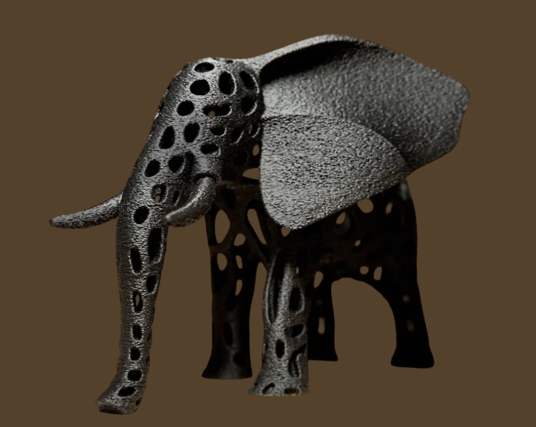 Decoración Voronoi - Elefante-2