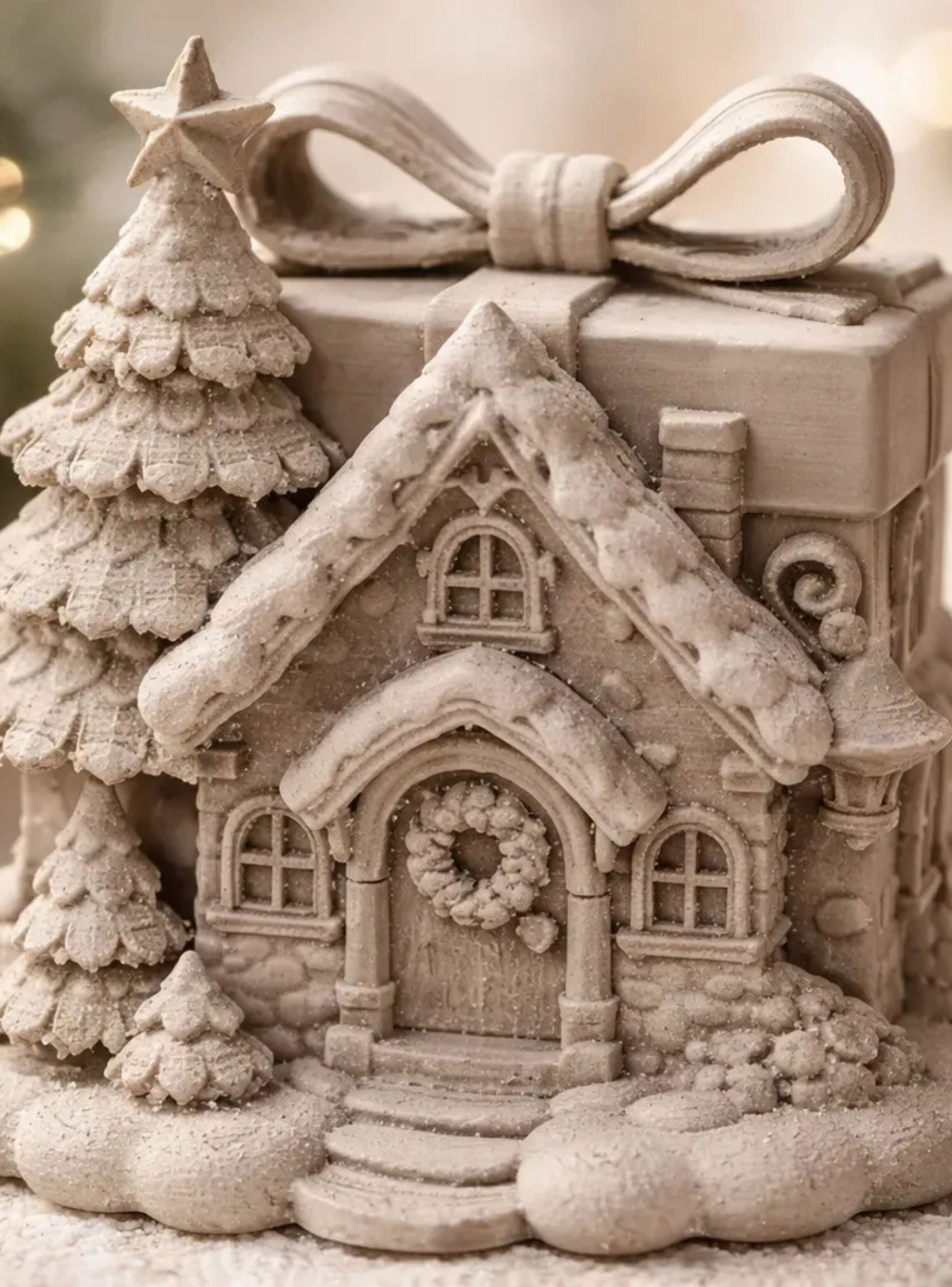Adorno Navideño- Casa Regalo de Navidad-1