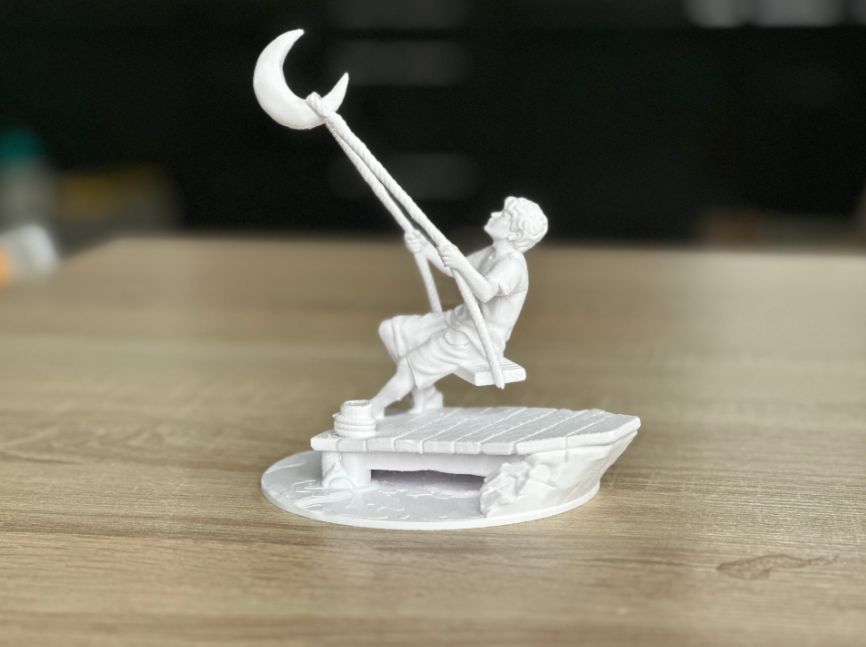 Escultura Decorativa- Niño Soñador-2