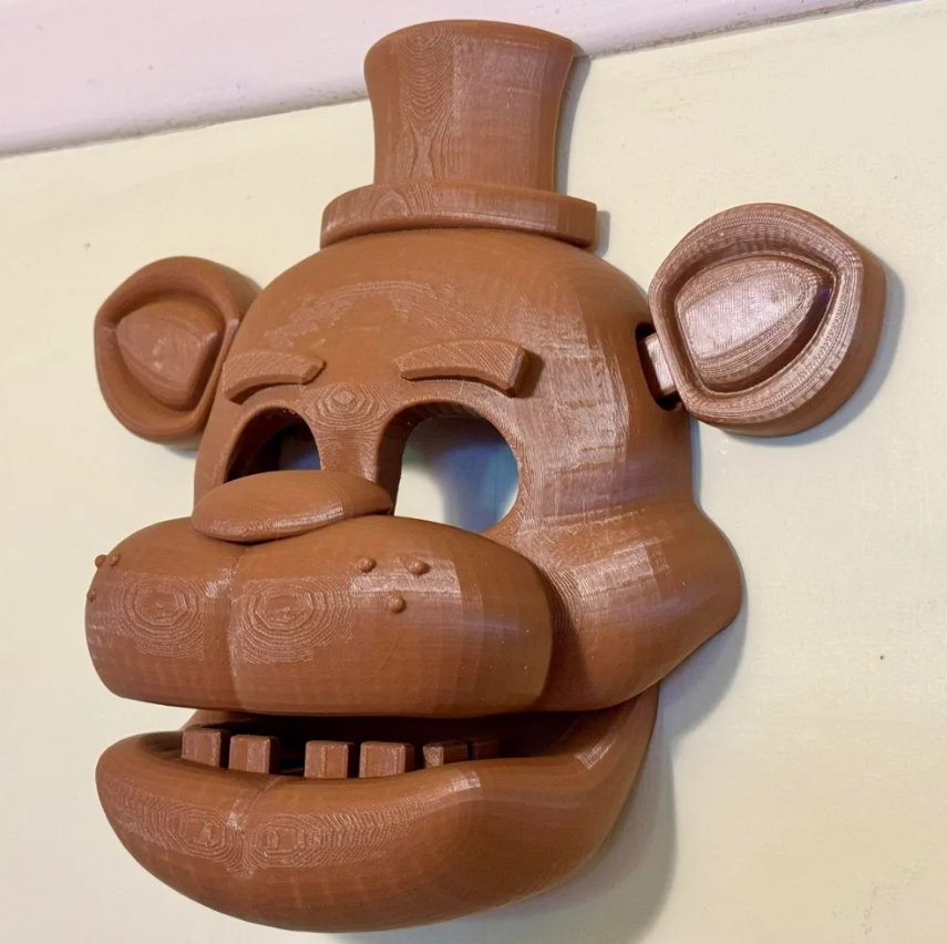 Decoración Máscara De Freddy Fazbear Para Pared - Fnaf-3