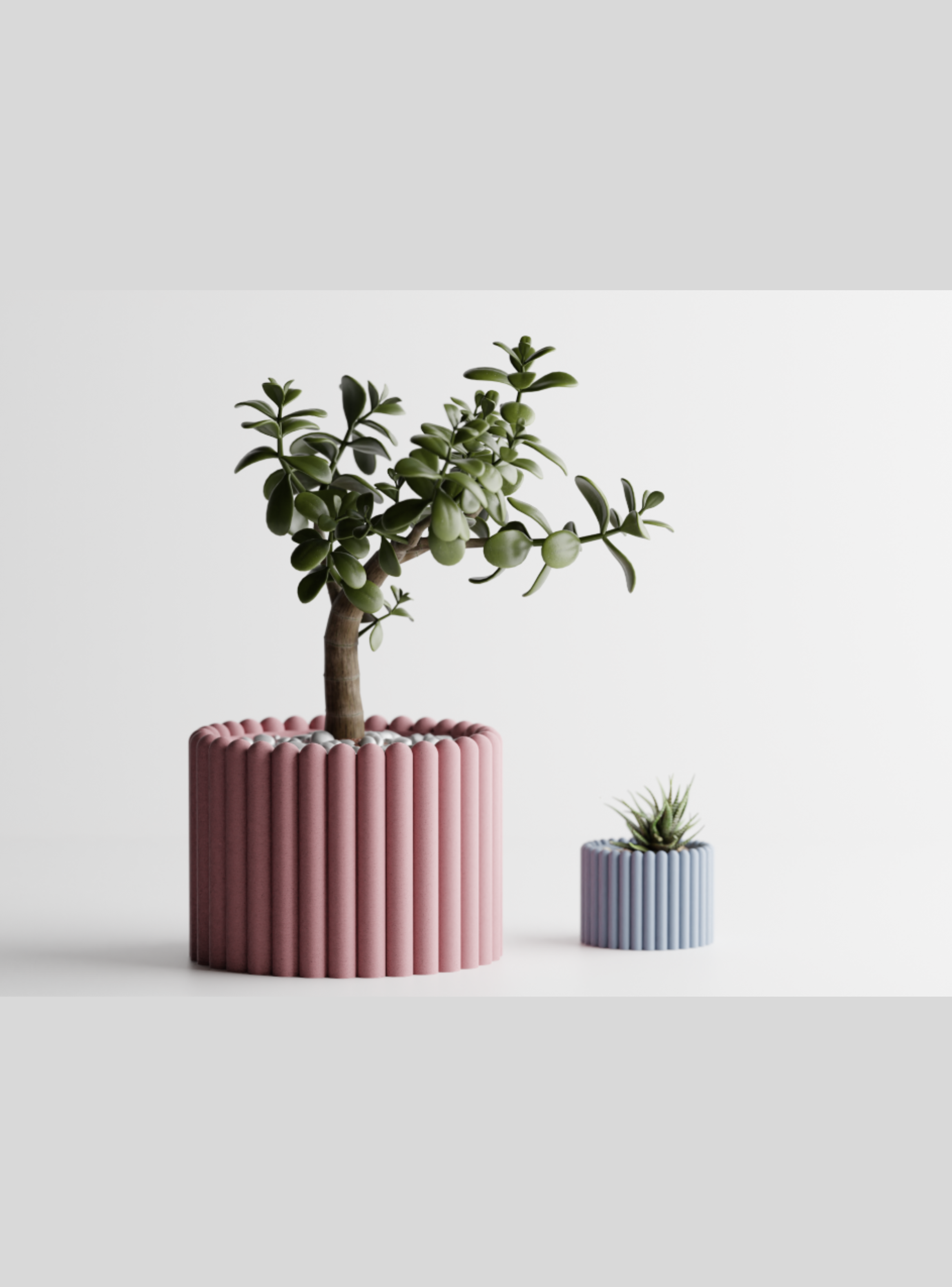 Figura decorativa Maceta de plantas MODERNA-1
