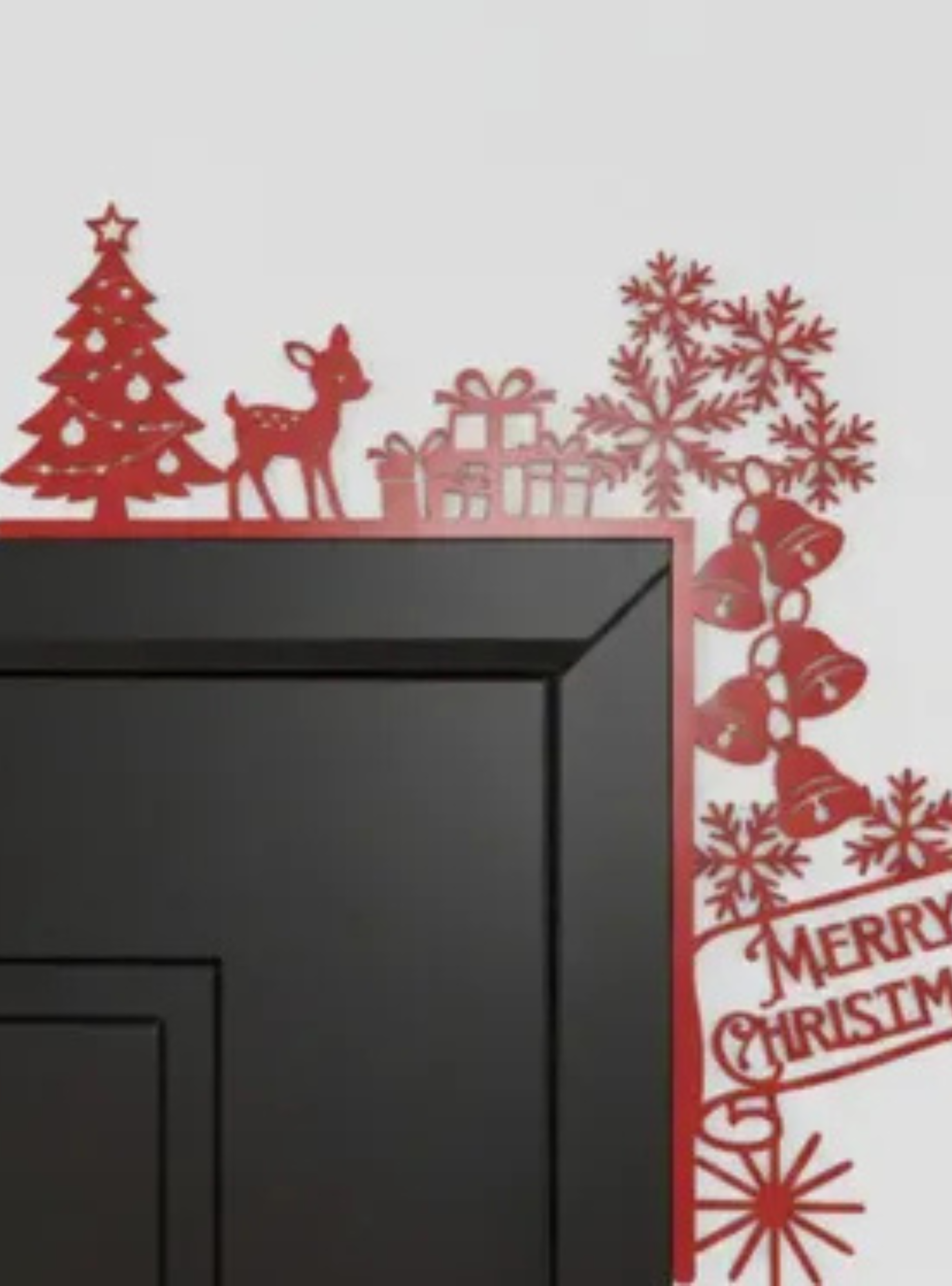 Decoración de Marco de Puerta Navideña Adorno-4