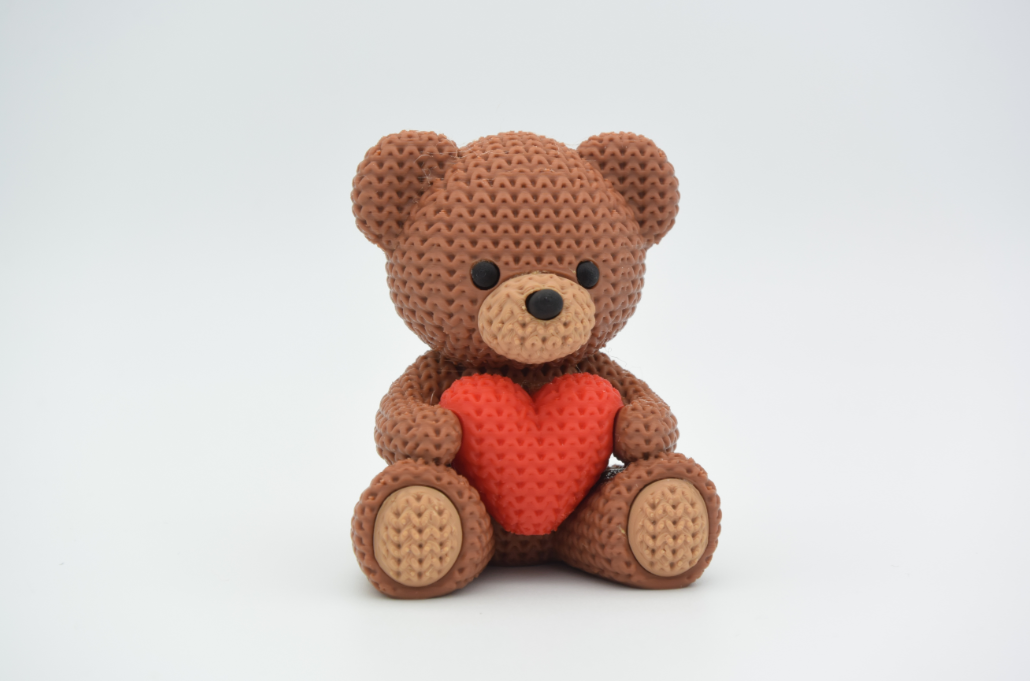 Peluche Osito de Punto para el día de San Valentín-1
