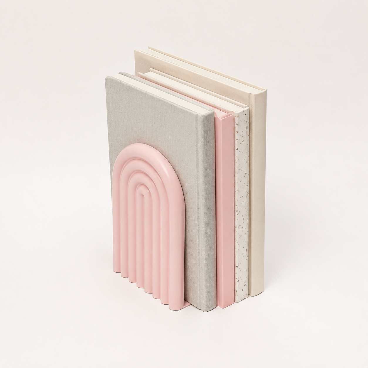 Figura Decorativa De Sujeta Libros De Arco Moderno-0
