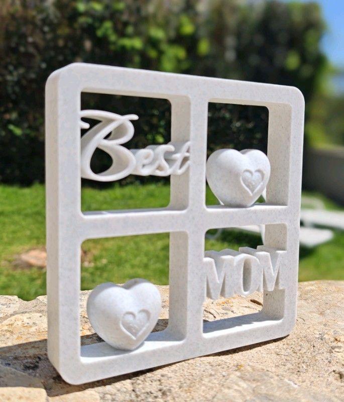 Figura Decorativa Soporte para ventana con jarrones - La mejor mamá-1