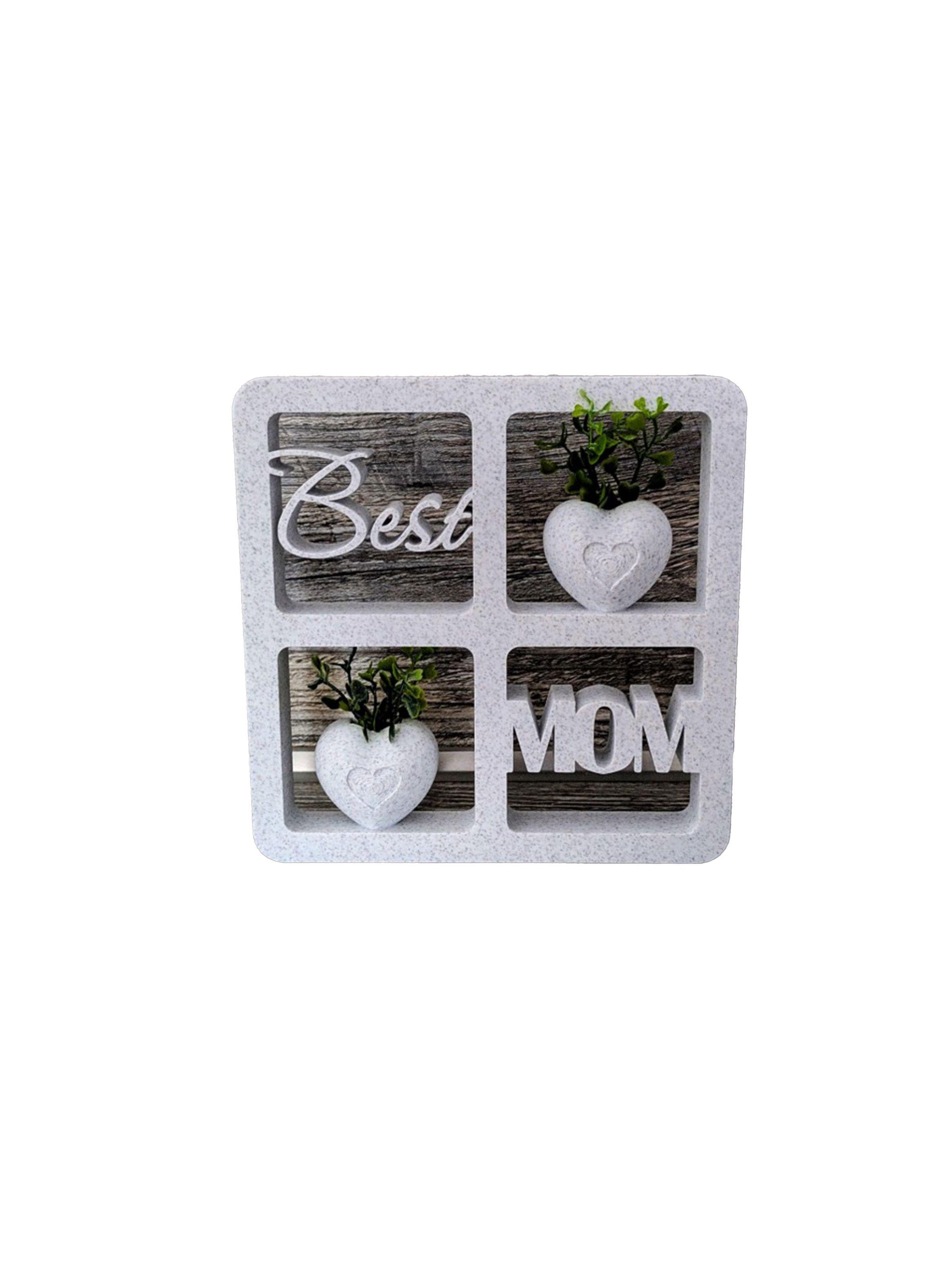 Figura Decorativa Soporte para ventana con jarrones - La mejor mamá-3