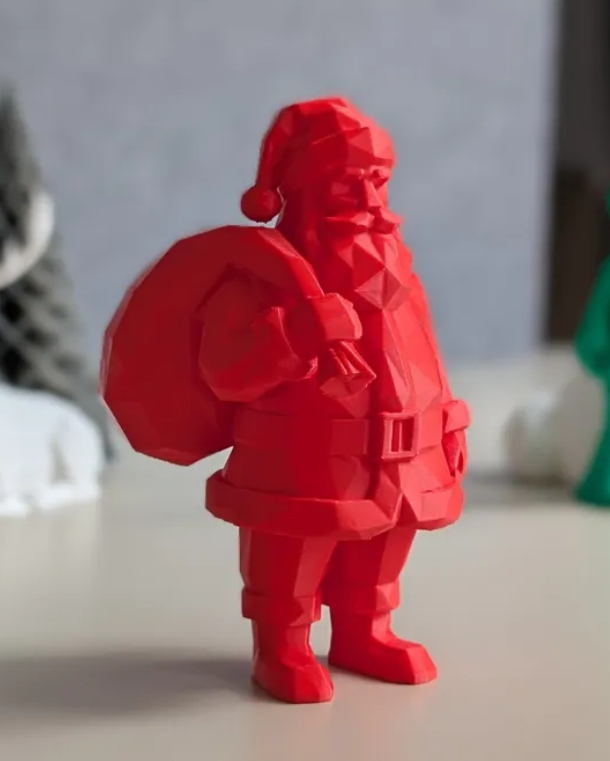 Adorno navidad - Papa Noel Polígono-2