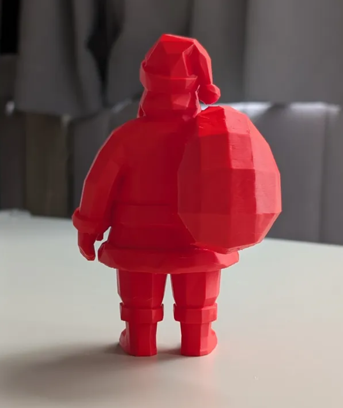 Adorno navidad - Papa Noel Polígono-3