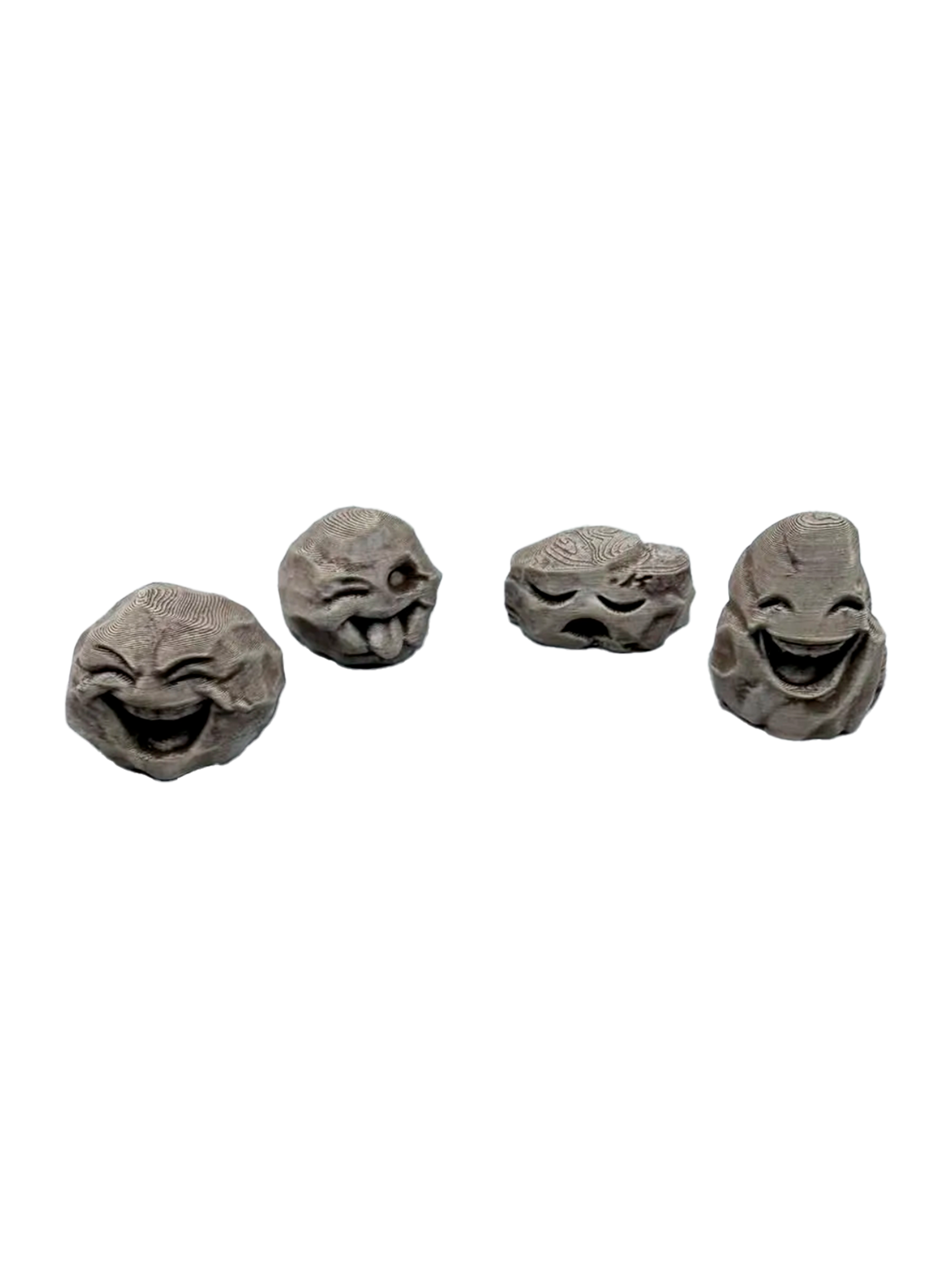 Figuras decorativas piedras felices (pack 4 un)-0