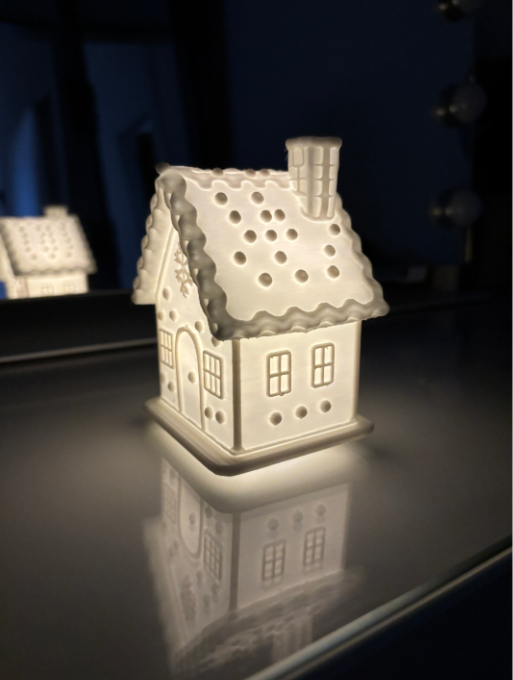 Portavelas LED- Casa de Navidad Invernal-3