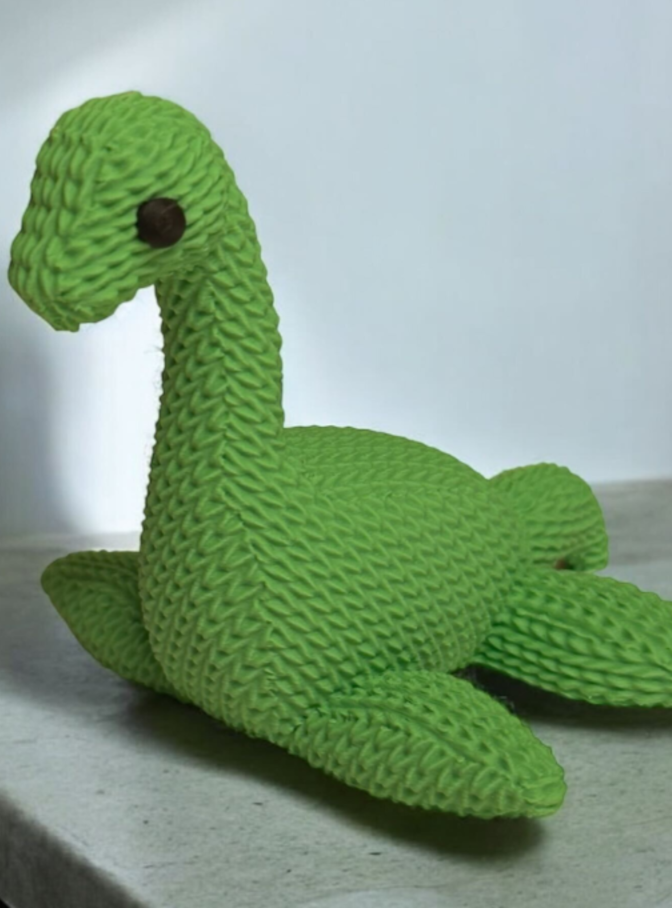 Figura Decoración- Monstruo del Lago Ness Tejido-2