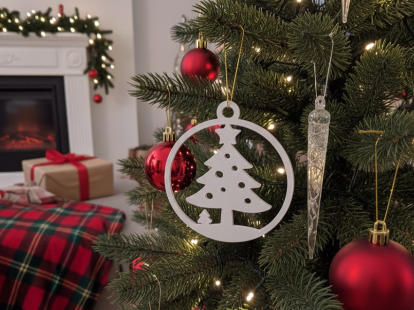 Adorno de árbol de Navidad – Decoración navideña sencilla-0