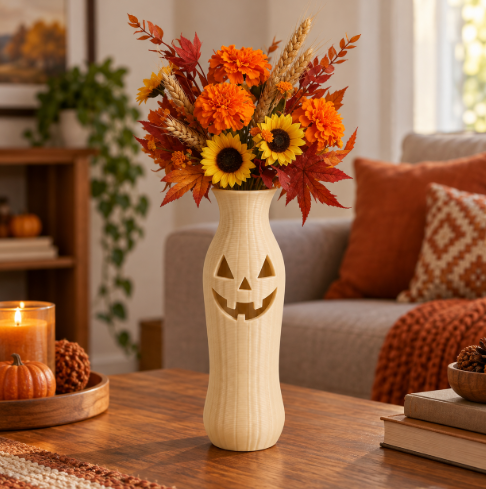Jarrón Estilo Calabaza de Halloween 19 cm para el Hogar-2