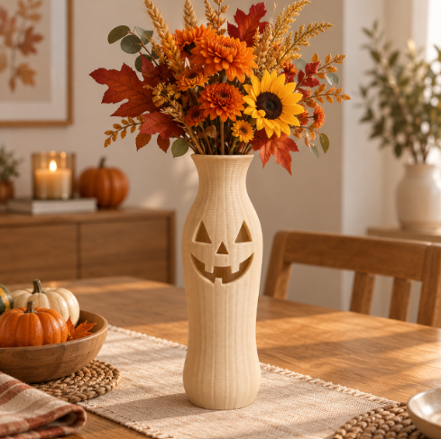 Jarrón Estilo Calabaza de Halloween 19 cm para el Hogar-4