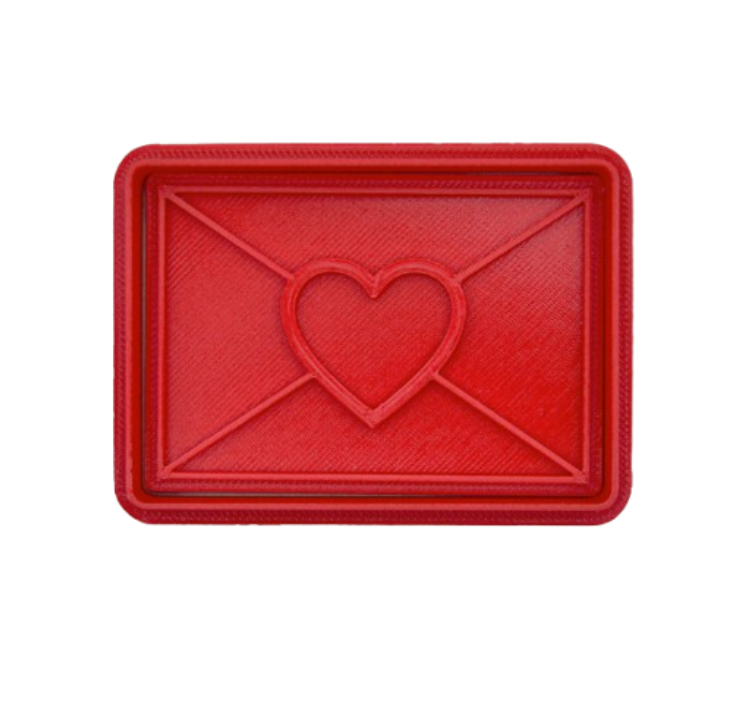 Cortador de Galletas de San Valentín- Carta de Amor-0